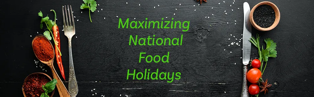 National Food Holiday Marketing for Restaurants