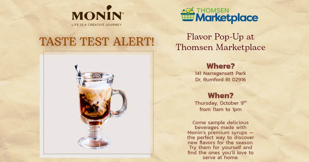 Glass of mixed coffee drink with details of pop-up